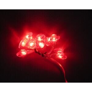 Tiny Red Heart LED String Lights Battery Operated 10 Ct 3 Ft Valentine Décor